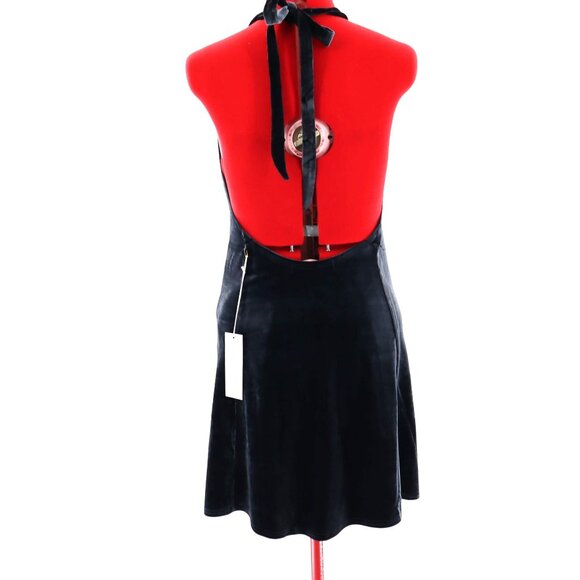 Bishop + Young Talia Velvet Dress Womens L Black Night Out LBD Party Cruise NWT - Picture 8 of 11